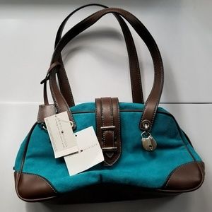TOMMY HILFIGER Woman's Handbag Teal Sporty Satchel